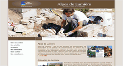 Desktop Screenshot of alpes-de-lumiere.org